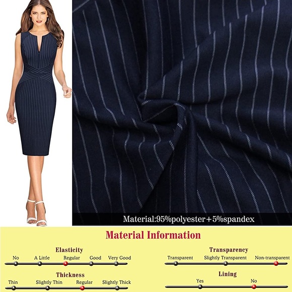 Vf show pinstripe dress NWT black & white zippers front & back Bodycon cute! - Picture 14 of 14